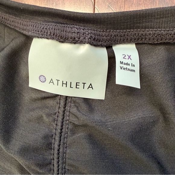 Athleta Women's Pacifica UPF Long Sleeve Size 2X XXL Pullover 1/2 Zip Black Gym - Picture 8 of 10
